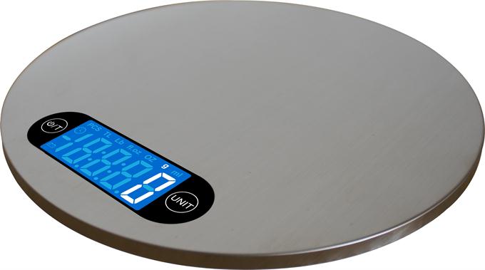Round S&S kitchen scale wall mounted