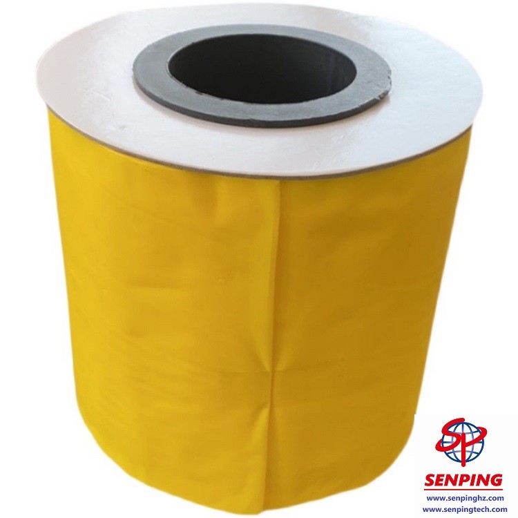 yellow sticky tape roll
