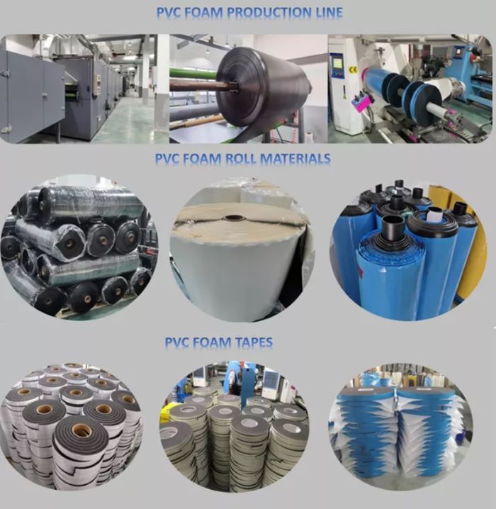 pvc foam roll materials