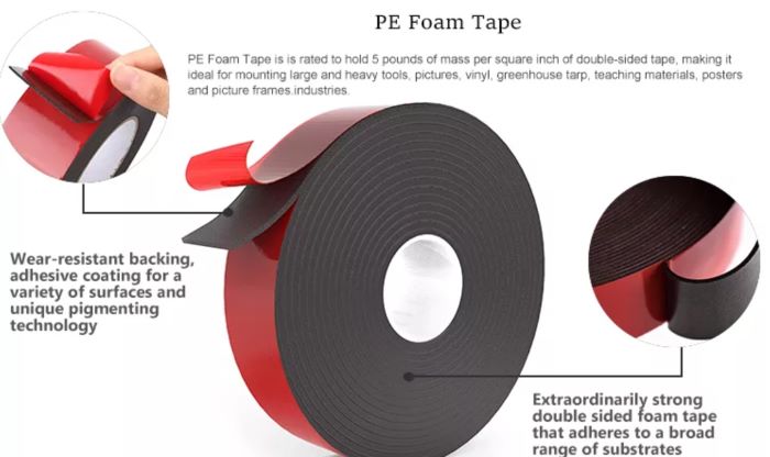 double sided pe foam tape description