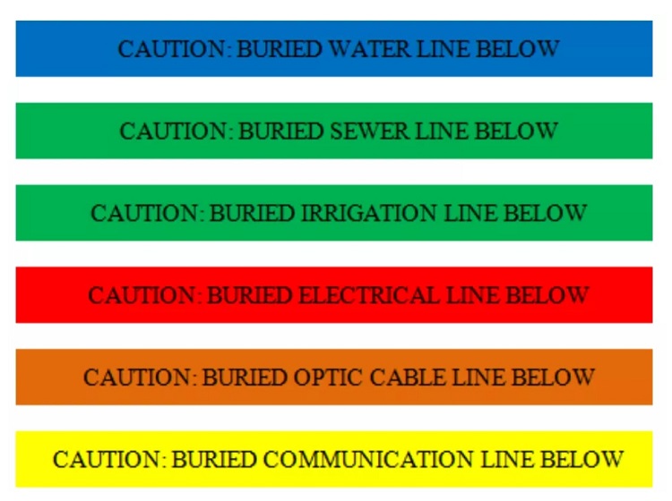 underground utility marking tape printing underground utility marking tape printing