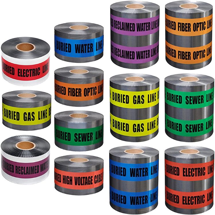 detectable underground marking tape printing detectable underground marking tape printing